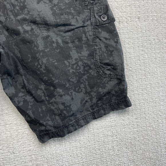 Calvin Klein Cargo Shorts Mens 38 Grey / Black Camo Camouflage Outdoor Y2K - Picture 13 of 14